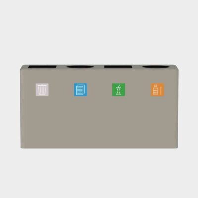 Dunk waste sorting bin