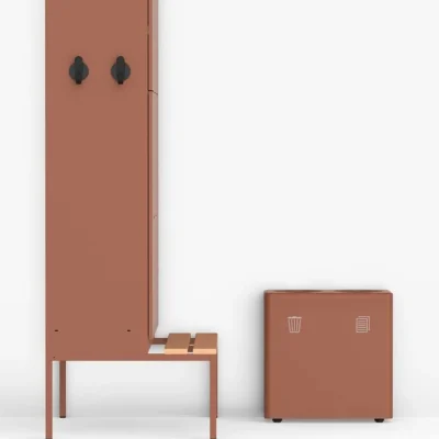 Aquarius locker with bench