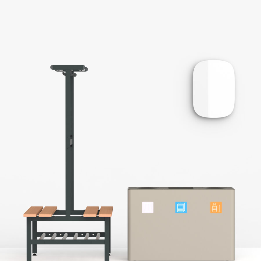 Dunk waste sorting bin